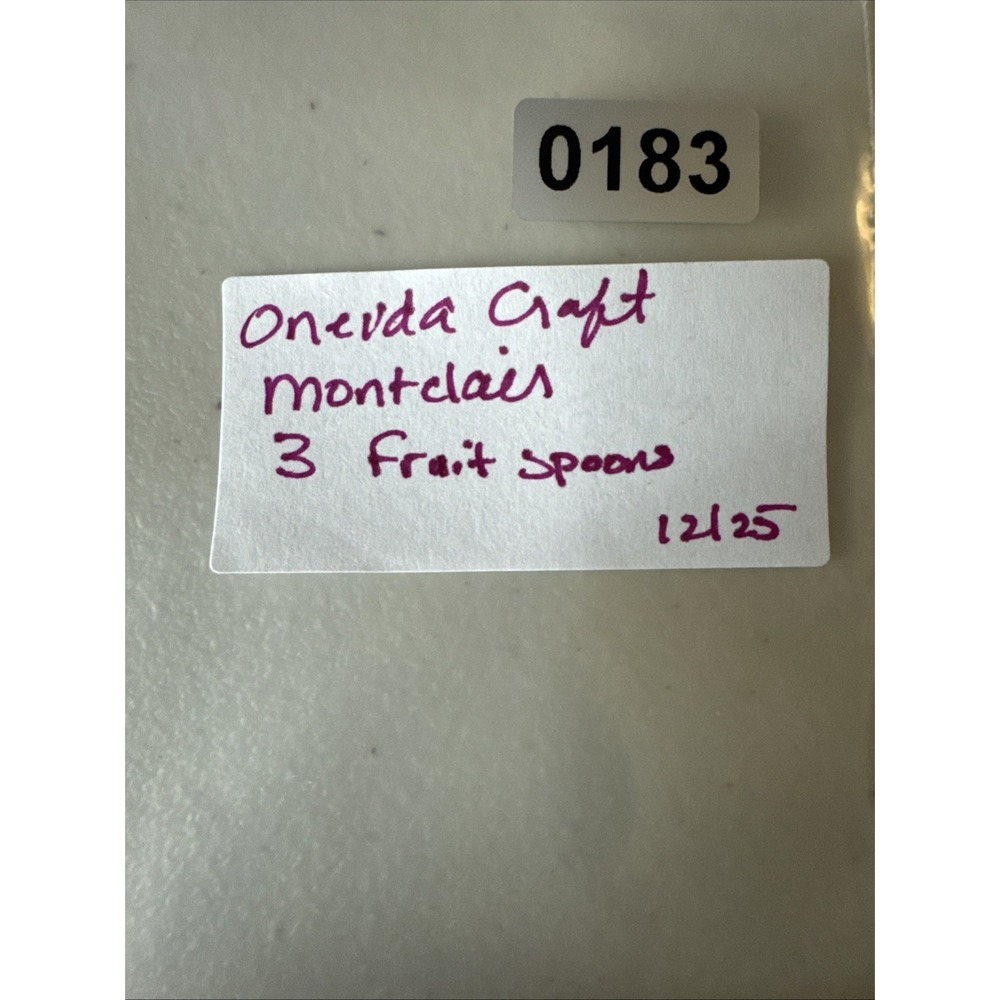 Oneida Oneida Craft Fruit Spoons Stainless Silverware Oneida Montclair Lot Of 3 - Picture 6 of 6